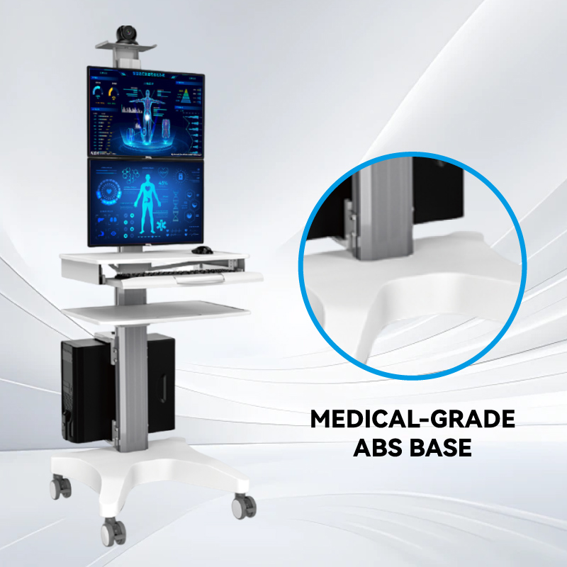 Medical-grade ABS Base A robust chassis constructed from medical antibacterial ABS