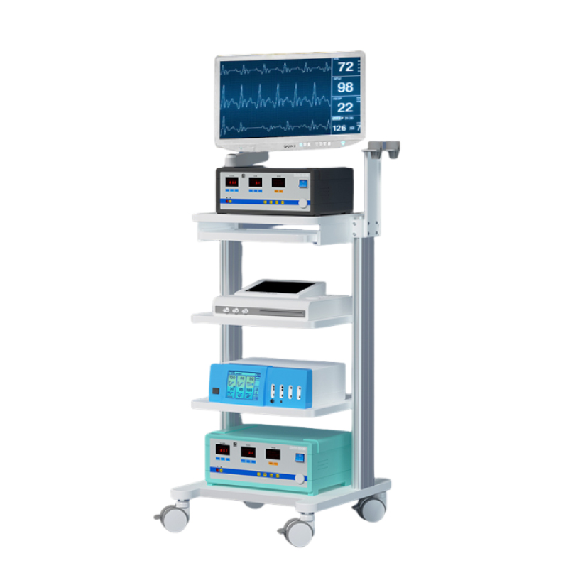 Endoscope Trolley with 4-layer Trays&Gas Spring Arm